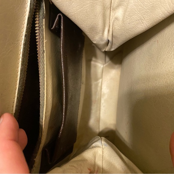 Vintage brown leather handbag - Picture 11 of 12